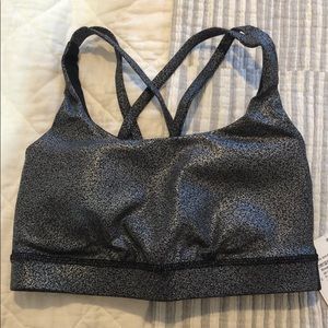 Energy bra NWT size 4 metallic print